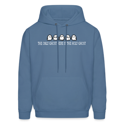 The Only Ghost Here is the Holy Ghost (W) Men's Hoodie - denim blue