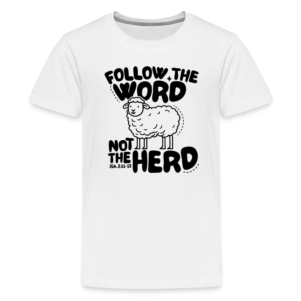 Follow the Word Kid's T-Shirt - white