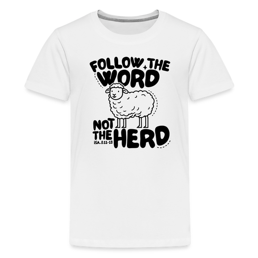 Follow the Word Kid's T-Shirt - white