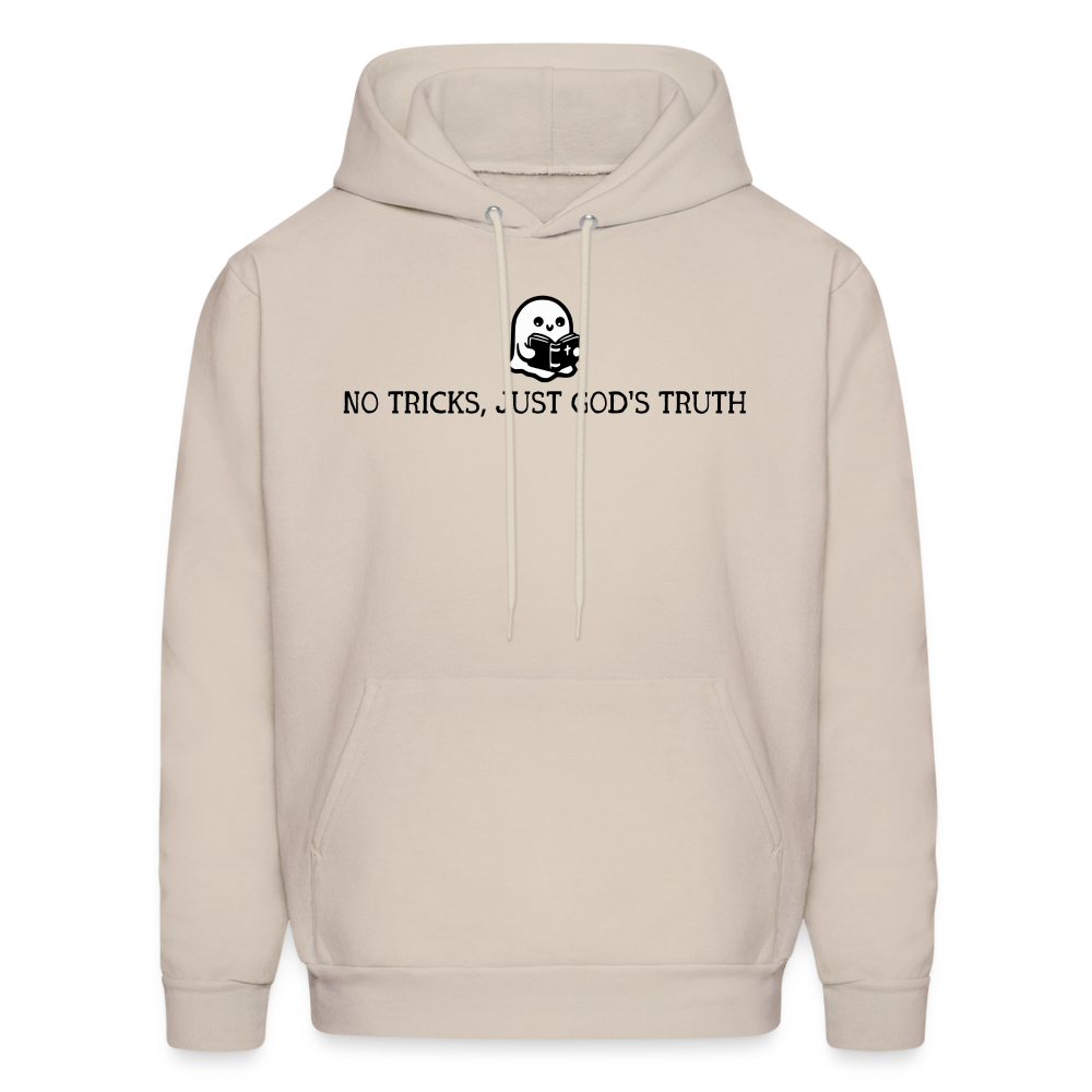 No Tricks Just God's Truth (Bible) Men's Hoodie - Sand