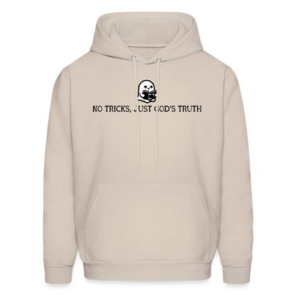 No Tricks Just God's Truth (Bible) Men's Hoodie - Sand