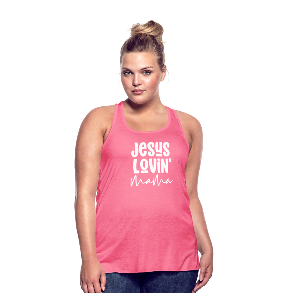 Jesus Lovin' Mama Women's Tank - neon pink