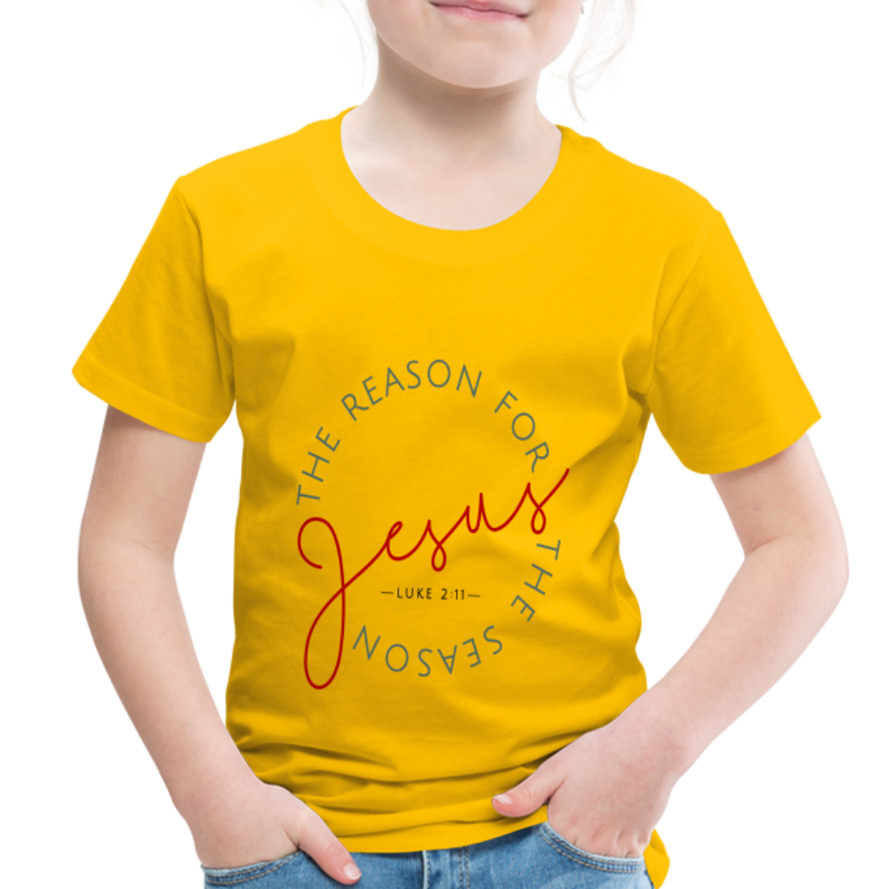 The Reason for the Season Christmas Toddler Shirt - sun yellow