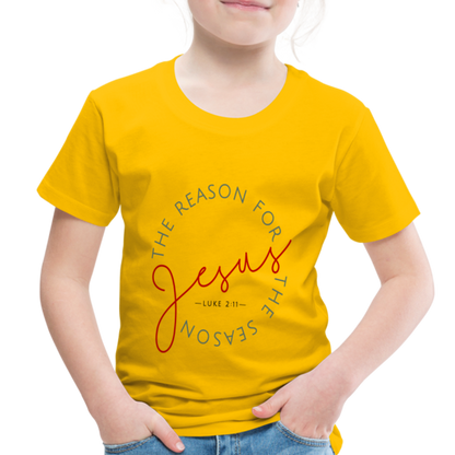 The Reason for the Season Christmas Toddler Shirt - sun yellow