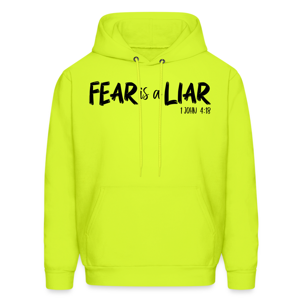 Fear is a Liar Men's Hoodie - safety green