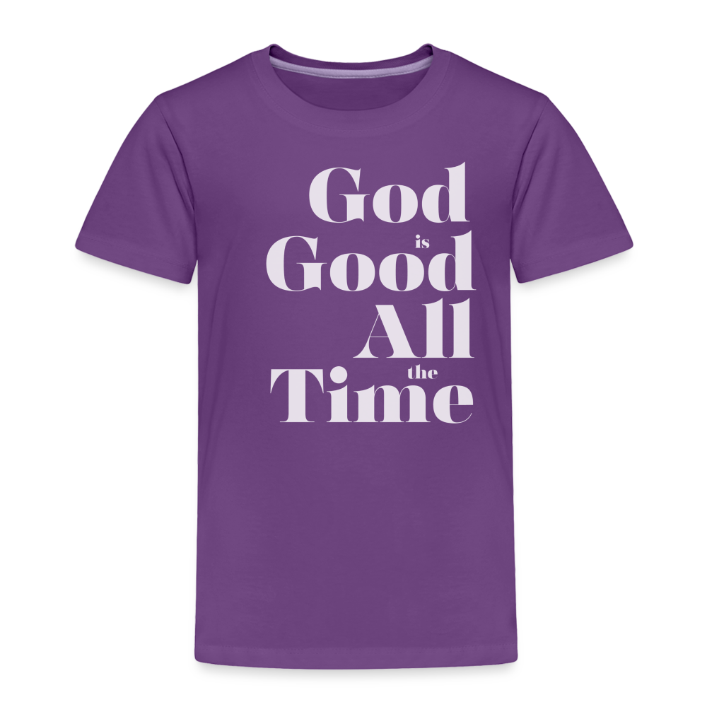 God is Good Toddler Premium T-Shirt - purple