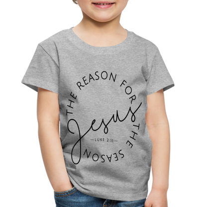 The Reason for the Season Christmas Family Toddler Shirt - heather gray