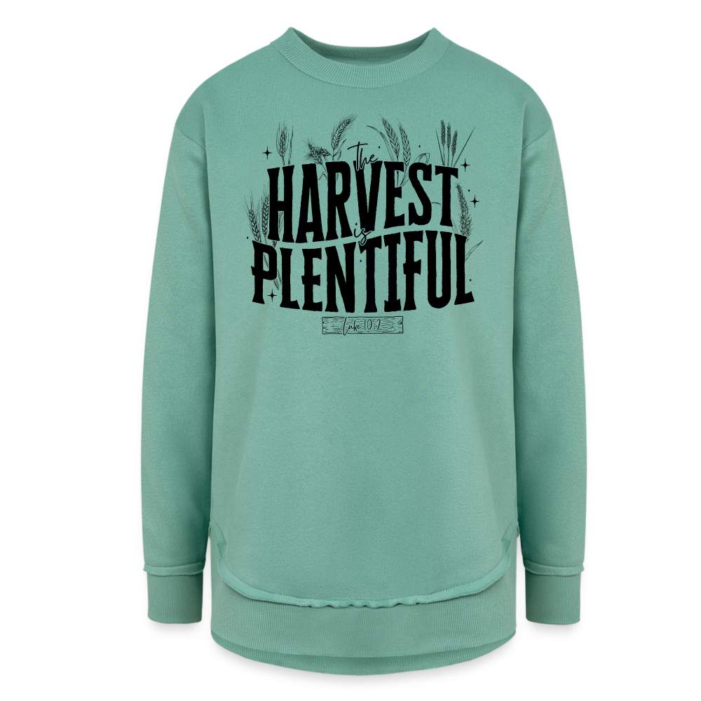 The Harvest is Plentiful Women's Tunic Sweater - saltwater