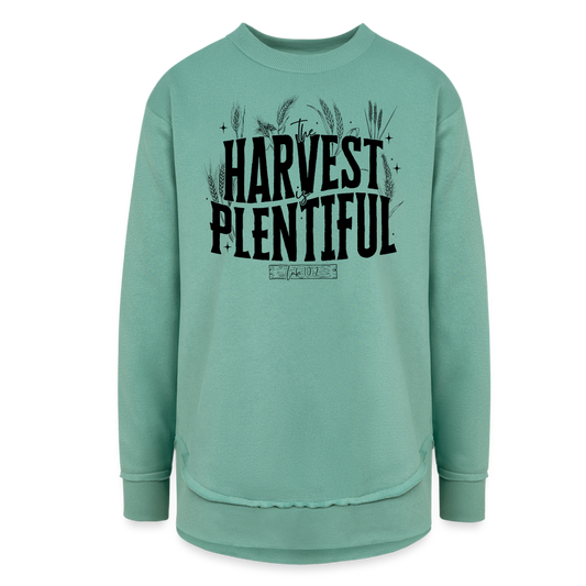 The Harvest is Plentiful Women's Tunic Sweater - saltwater