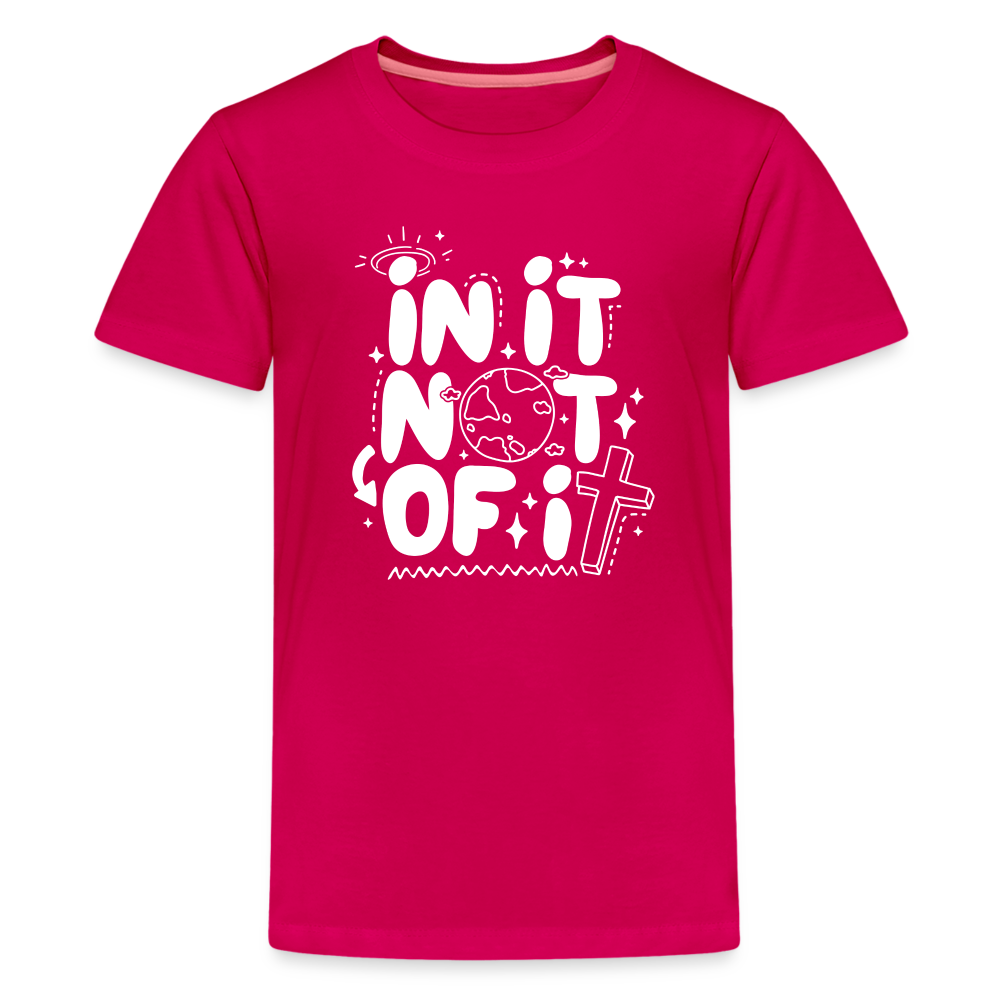 In It Not of It Kid's (W) T-Shirt - dark pink