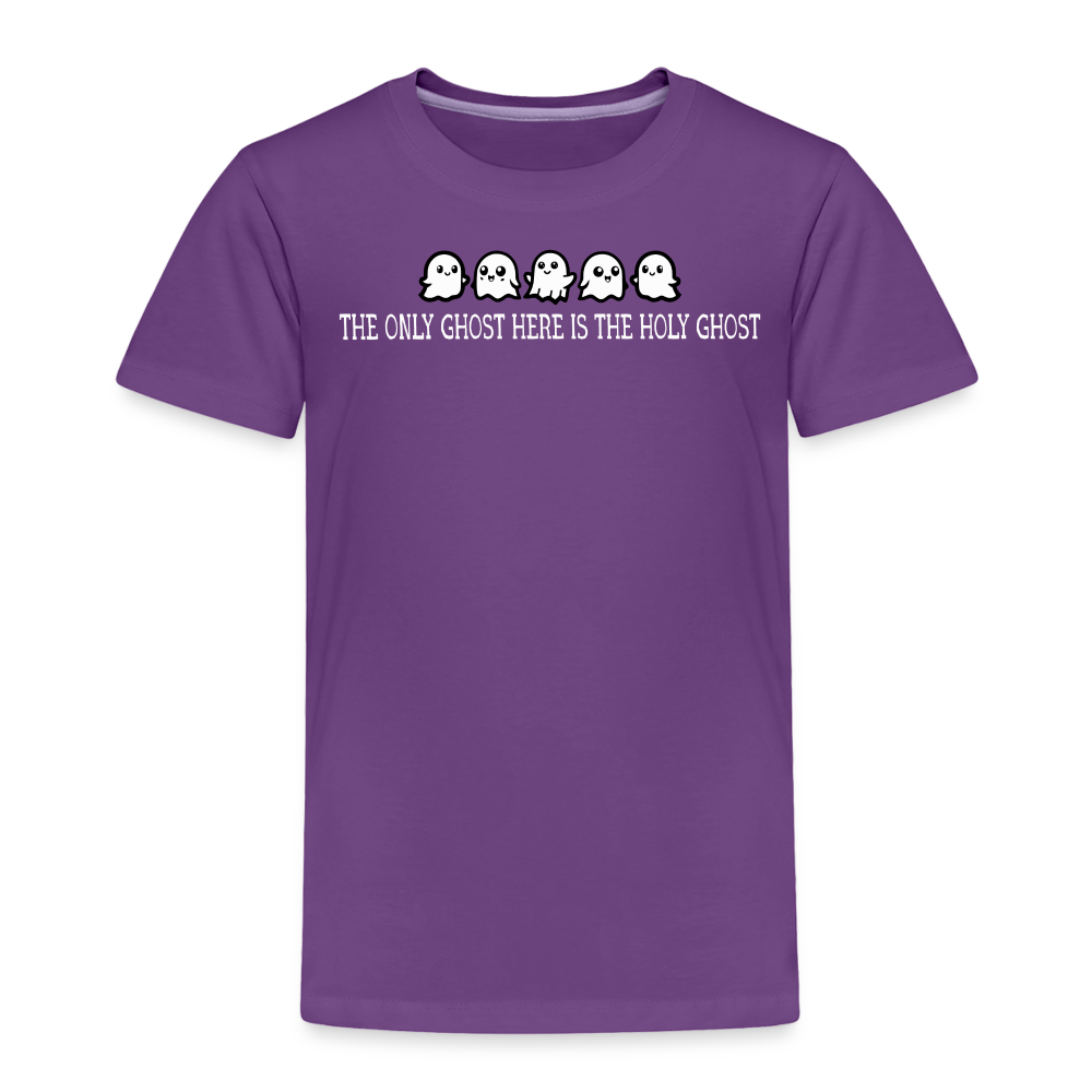 The Only Ghost Here is the Holy Ghost (W) Toddler T-Shirt - purple