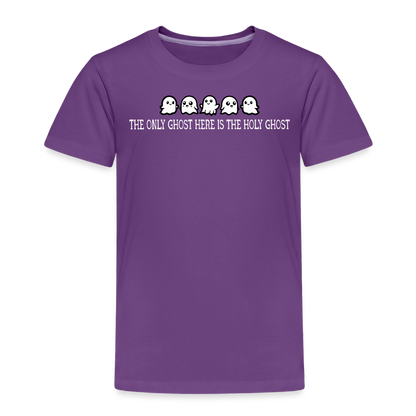 The Only Ghost Here is the Holy Ghost (W) Toddler T-Shirt - purple