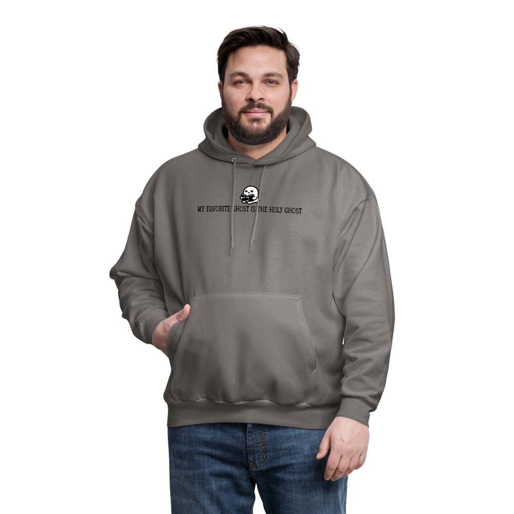 My Favorite Ghost is the Holy Ghost (Bible) Men's Hoodie - asphalt gray