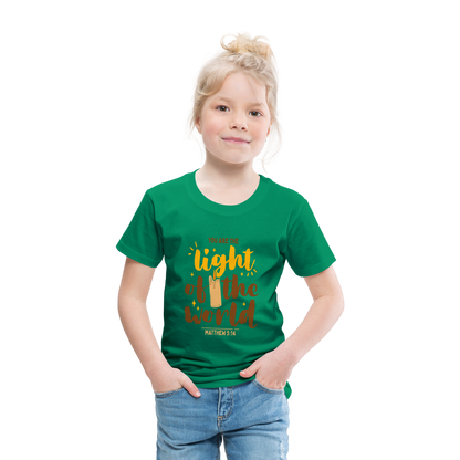 You are the Light of the World (Candle) Toddler T-Shirt - kelly green