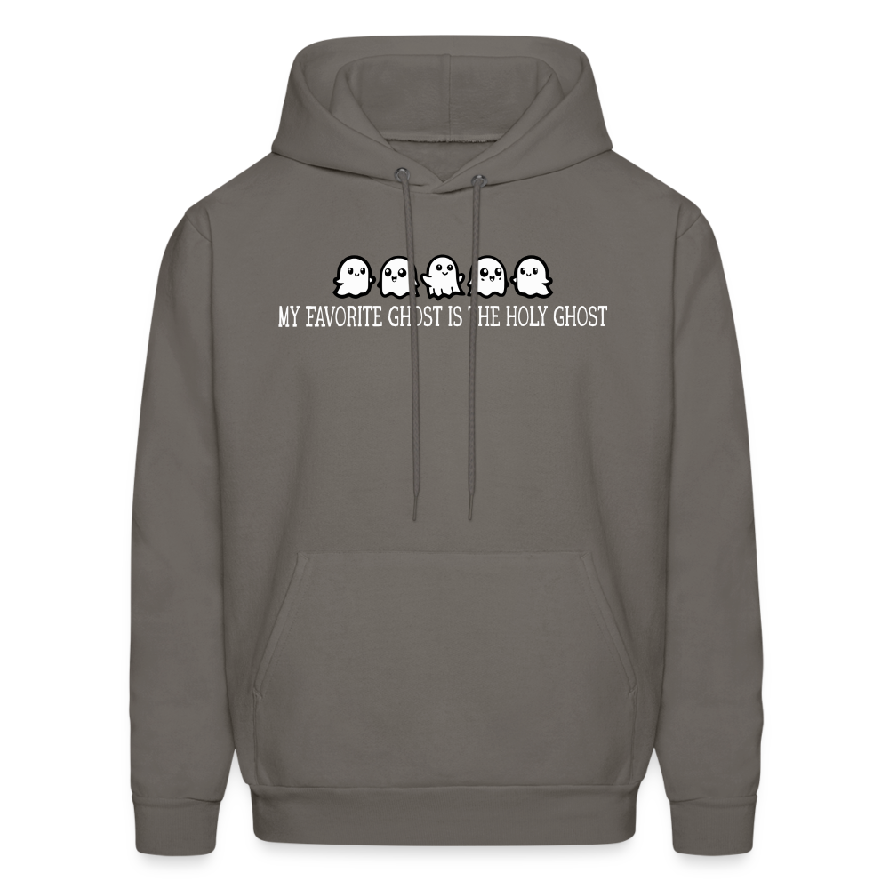 My Favorite Ghost is the Holy Ghost (W) Men's Hoodie - asphalt gray