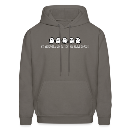 My Favorite Ghost is the Holy Ghost (W) Men's Hoodie - asphalt gray