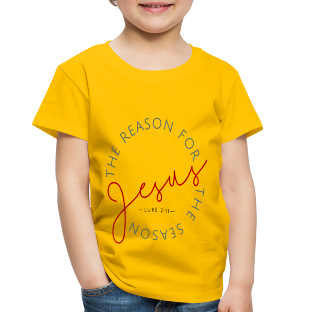 The Reason for the Season Christmas Toddler Shirt - sun yellow