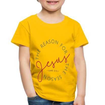 The Reason for the Season Christmas Toddler Shirt - sun yellow