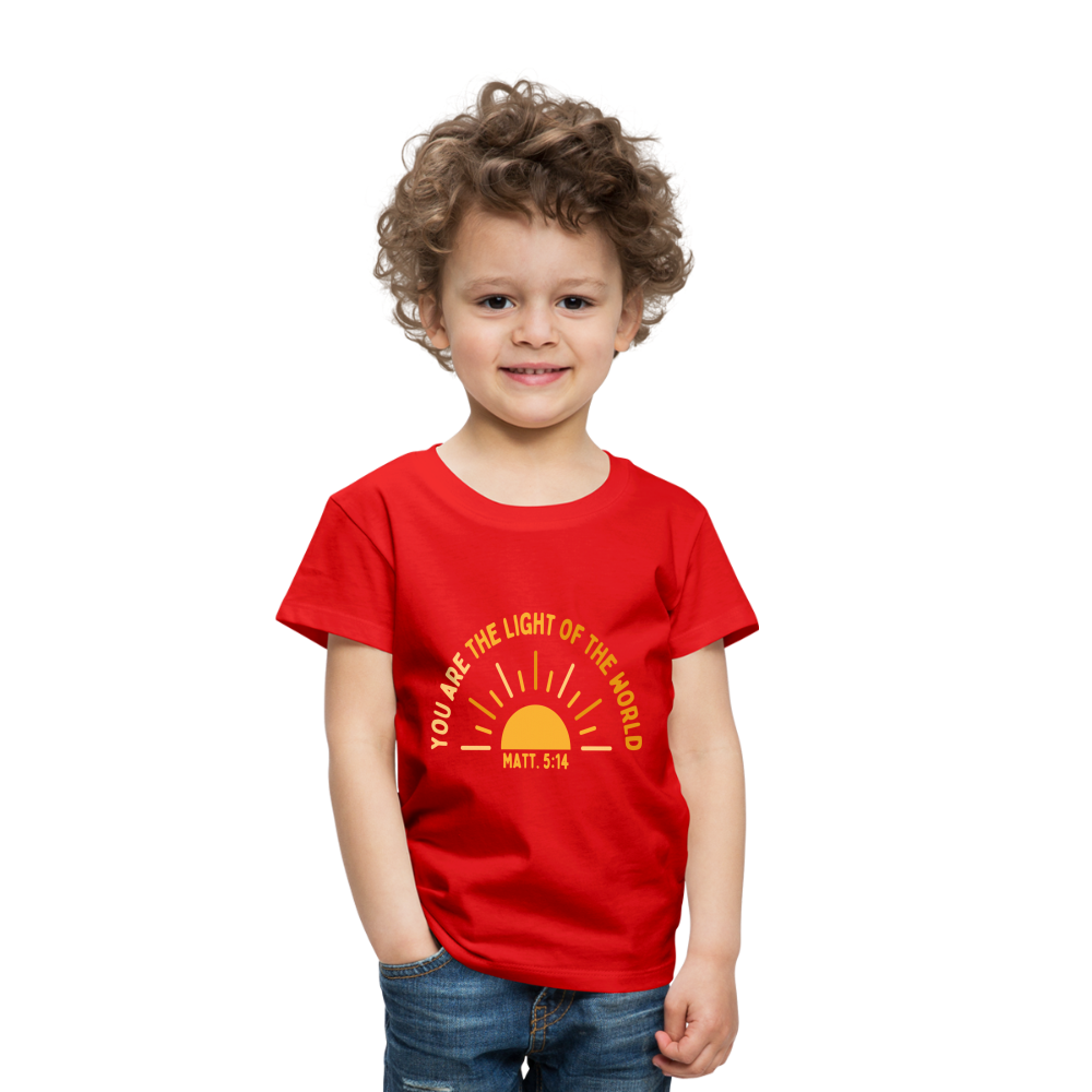 You are the Light of the World Toddler Premium T-Shirt - red