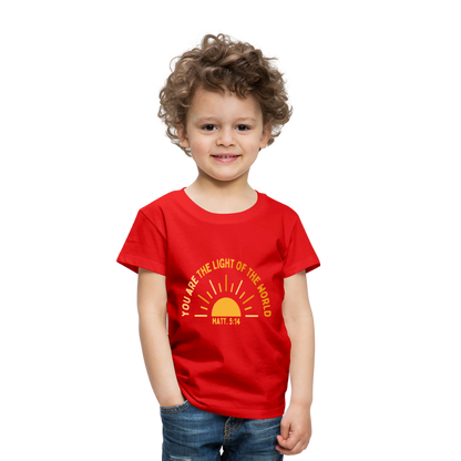 You are the Light of the World Toddler Premium T-Shirt - red