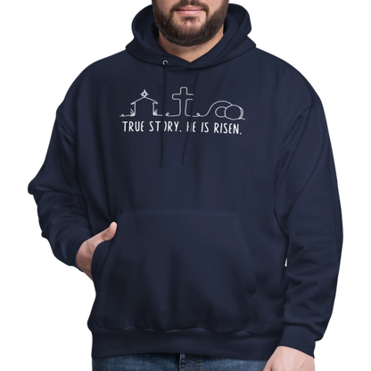 True Story He is Risen (W) Men's Sweater - navy