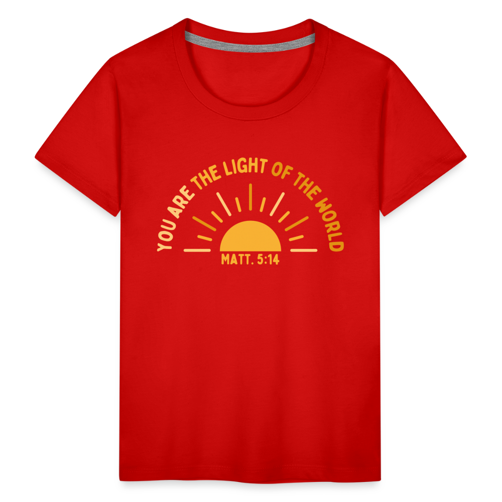 You are the Light of the World Toddler Premium T-Shirt - red