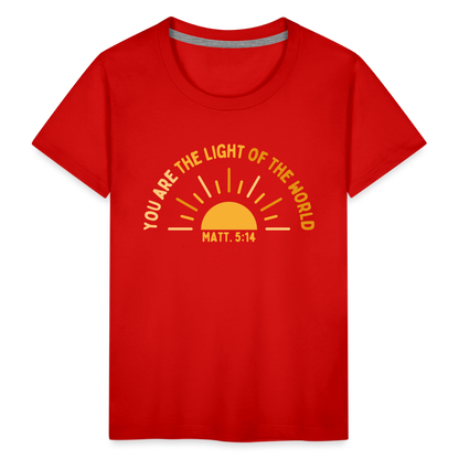 You are the Light of the World Toddler Premium T-Shirt - red