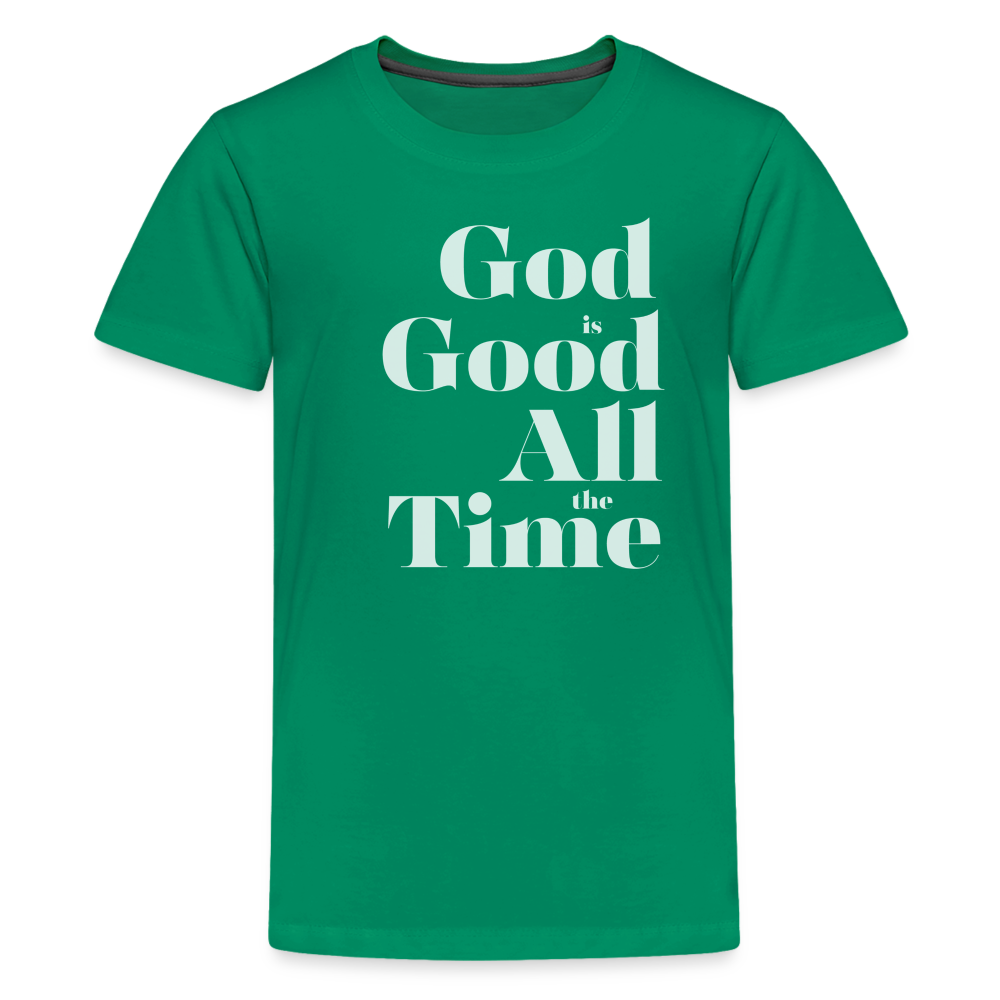 God is Good Kids' Premium T-Shirt - kelly green