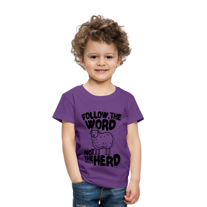 Follow the Word Toddler T-Shirt - purple