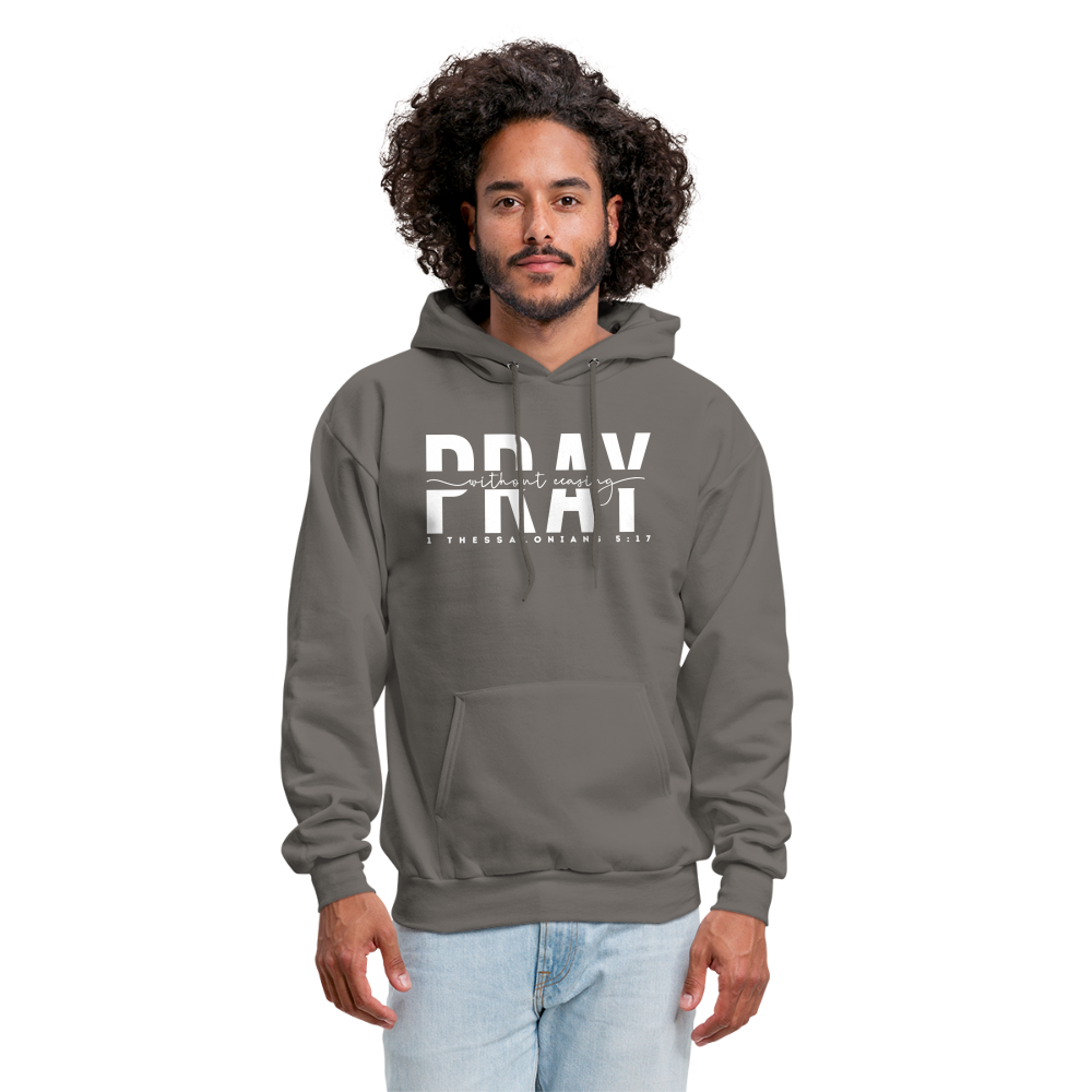 Pray Without Ceasing (W) Men's Hoodie - asphalt gray