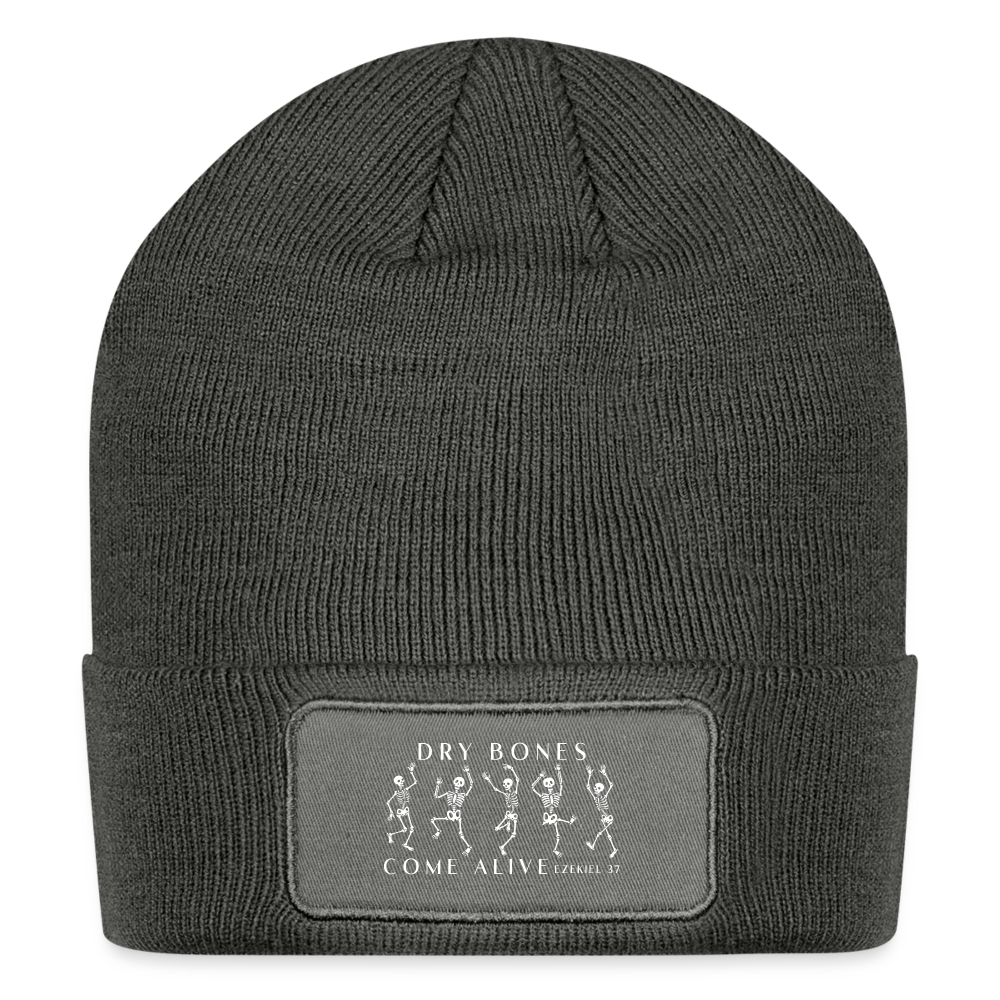 Dry Bones Come Alive Beanie - charcoal grey