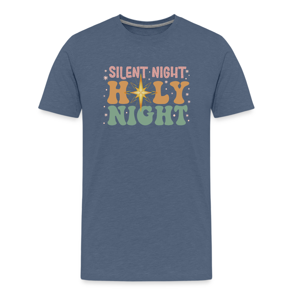 Silent Night Christmas Family Kids' Premium T-Shirt - heather blue