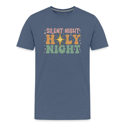 Silent Night Christmas Family Kids' Premium T-Shirt - heather blue