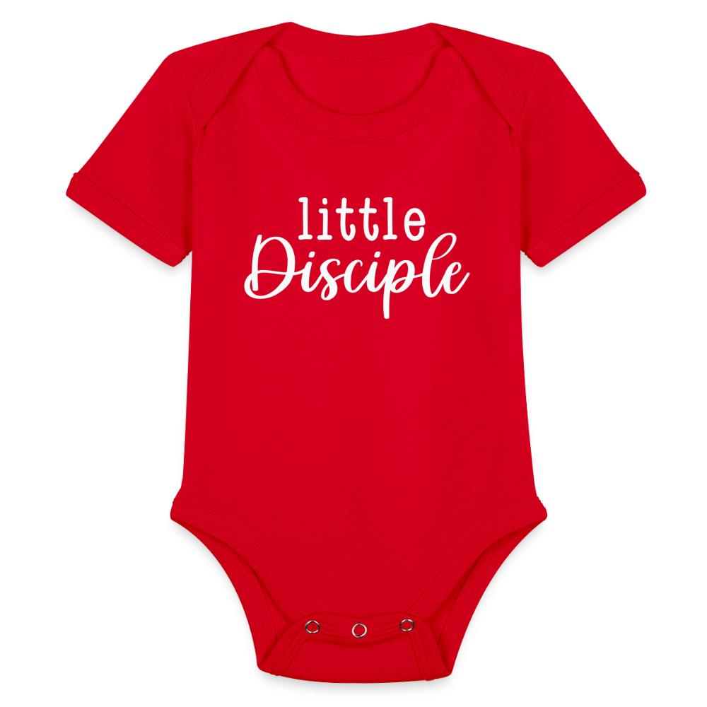 Little Disciple (Script) Baby Onesie Bodysuit - red