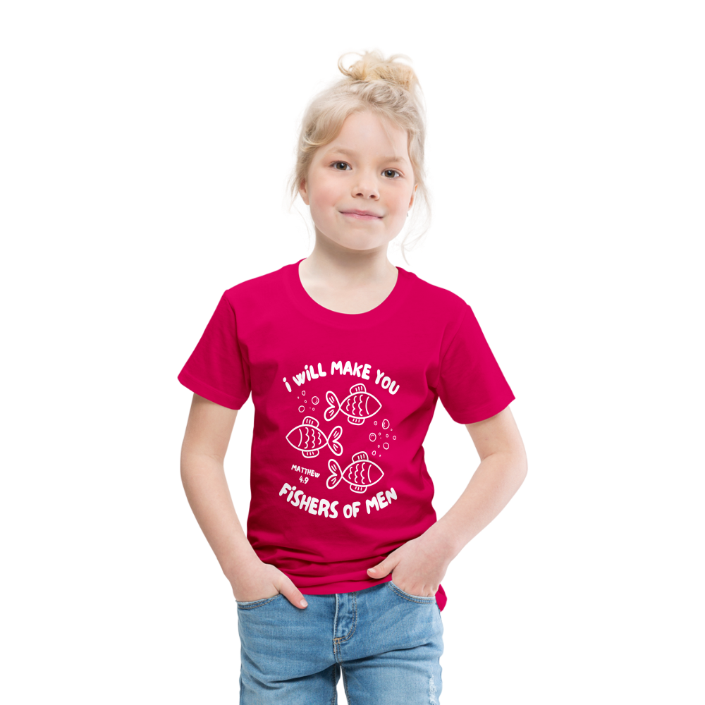 I Will Make You Fishers of Men (W) Toddler T-Shirt - dark pink