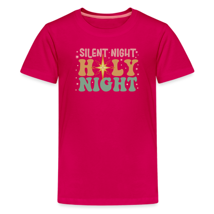 Silent Night Christmas Family Kids' Premium T-Shirt - dark pink