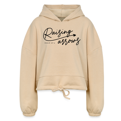 Raising Arrows Women’s Cropped Hoodie - nude