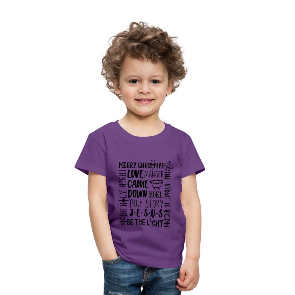 Christmas Collage Toddler T-Shirt - purple