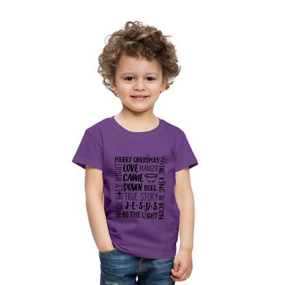 Christmas Collage Toddler T-Shirt - purple