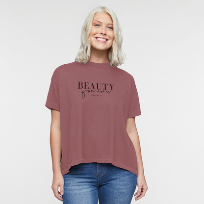 Beauty from Ashes Women's Hi Lo T-Shirt - dusty pink