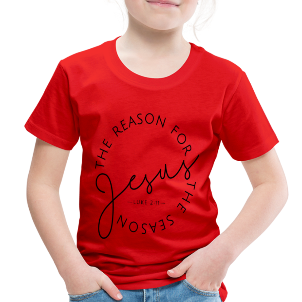 The Reason for the Season Christmas Family Toddler Shirt - red