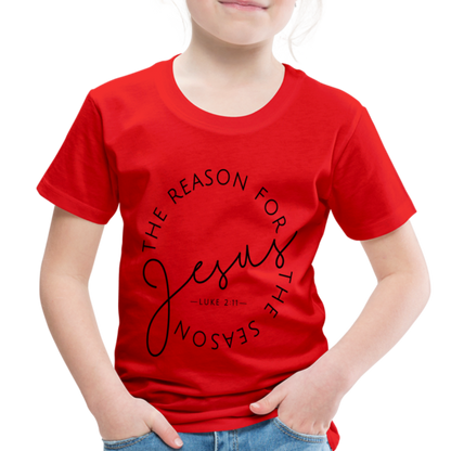 The Reason for the Season Christmas Family Toddler Shirt - red