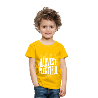 The Harvest is Plentiful (W) Toddler T-Shirt - sun yellow