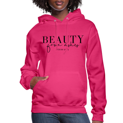 Beauty from Ashes Women's Hoodie - fuchsia