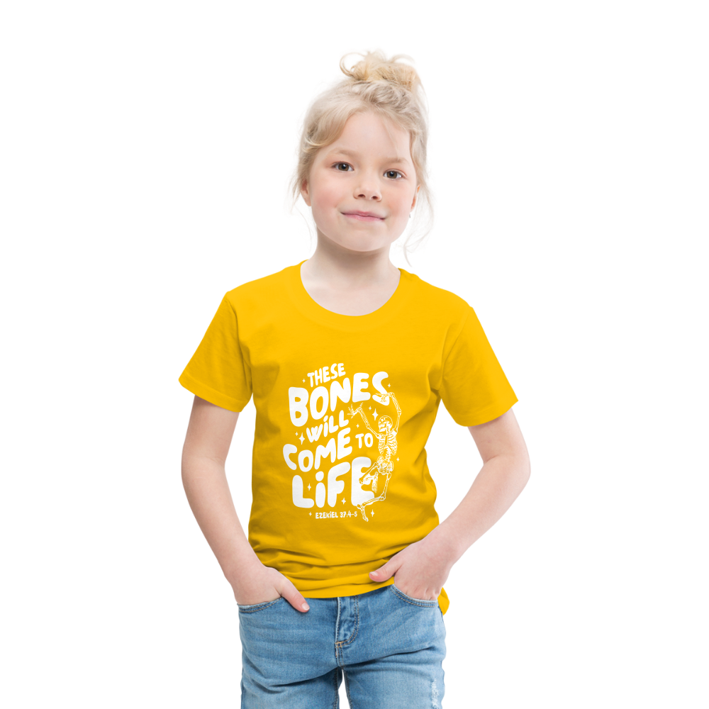 These Bones will Come to Life (W) Toddler T-Shirt - sun yellow