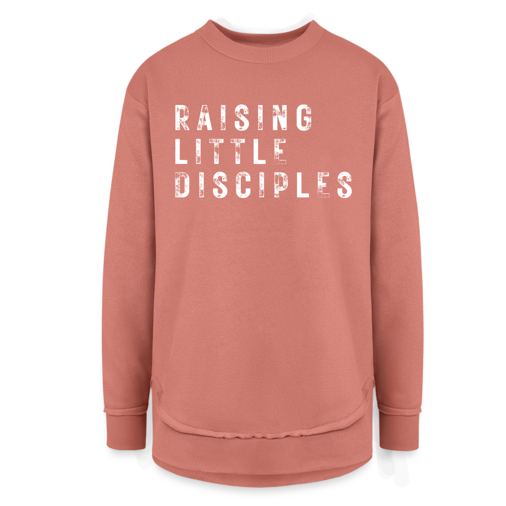 Raising Little Disciples Women's Long Sleeve Weekend Tunic - mauve