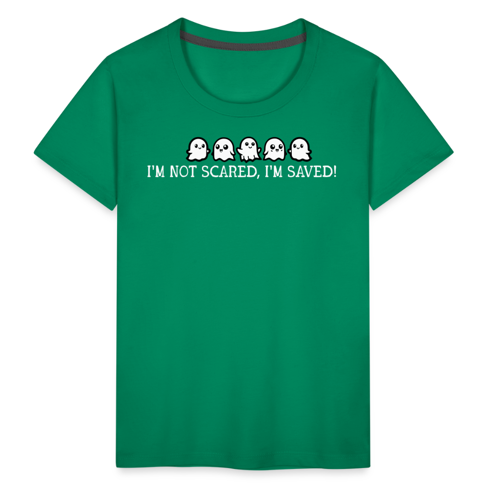 I'm Not Scared I'm Saved (W) Toddler T-Shirt - kelly green