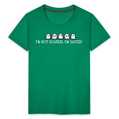 I'm Not Scared I'm Saved (W) Toddler T-Shirt - kelly green