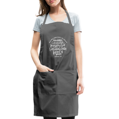 And His Name Shall Be Called Apron - charcoal