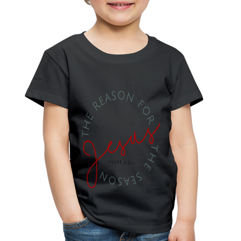 The Reason for the Season Christmas Toddler Shirt - black